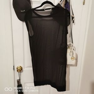 Gibson sexy black t shirt knit sz small